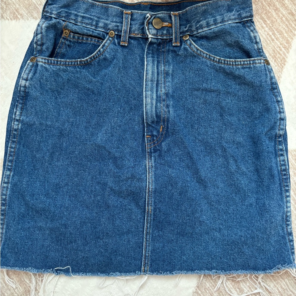 Vintage Denim Blue Women's Skirt